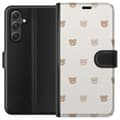 Miniatyrbillede 1 af 3: Samsung Galaxy A25 Tegnebogsetui Teddybaggrund - søde teddybjørne mod en blød baggrund