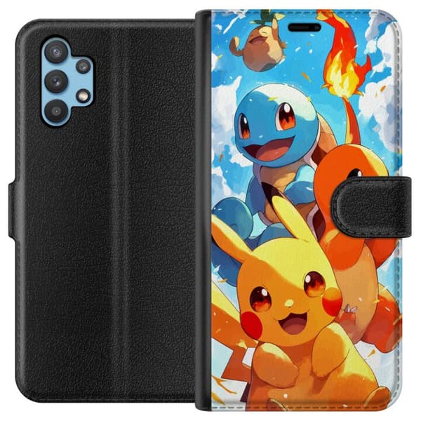 Samsung Galaxy A32 5G Lommeboketui Pocket Creatures - inspirert av Pokémon uten å nevne navnet