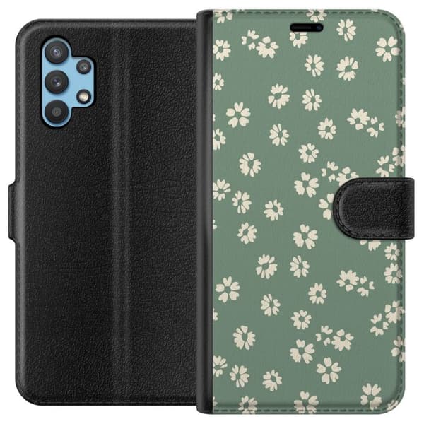 Samsung Galaxy A32 5G Tegnebogsetui Blomsterdrøm - Farverigt Blomstermønster