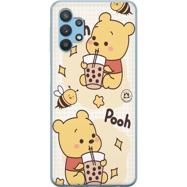 Samsung Galaxy A32 5G Gennemsigtig cover Nalle Pooh-stil - klassisk bjørnemotiv i en ny fortolkning