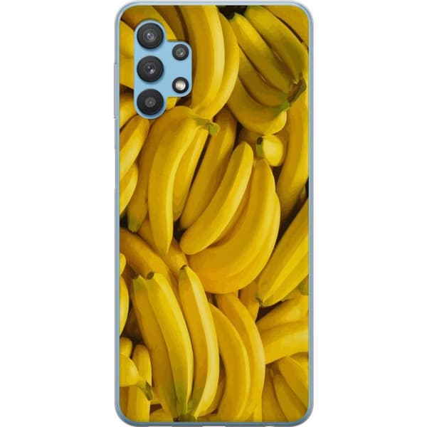 Samsung Galaxy A32 5G Gennemsigtig cover Banan mønster