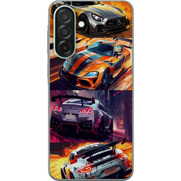 Samsung Galaxy A26 Läpinäkyvä kuori Ralli kuume - vauhdikas teema ralliautoilla