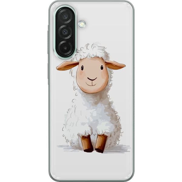 Samsung Galaxy A26 Läpinäkyvä kuori Suloinen Lammas - lasten ja vauvan tuotteita sarjakuvatyyliin