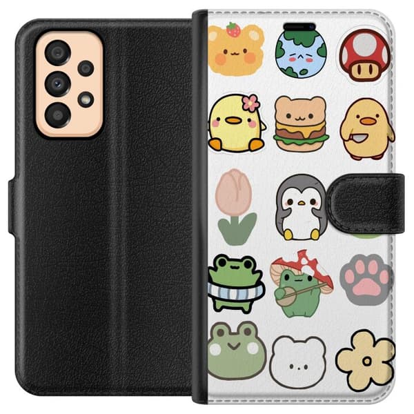 Samsung Galaxy A33 5G Tegnebogsetui Kawaii Friends