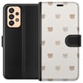Miniatyrbillede 1 af 3: Samsung Galaxy A33 5G Tegnebogsetui Teddybaggrund - søde teddybjørne mod en blød baggrund