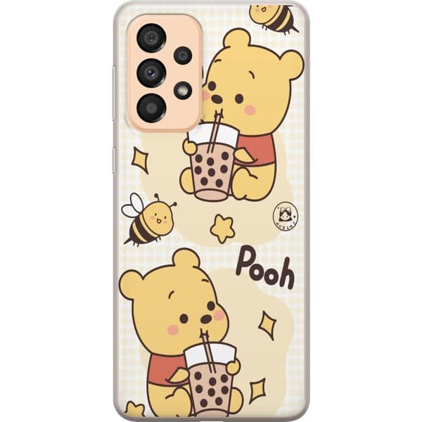 Samsung Galaxy A33 5G Läpinäkyvä kuori Nalle Pooh - klassinen karhumotiivi uudessa tulkinnassa