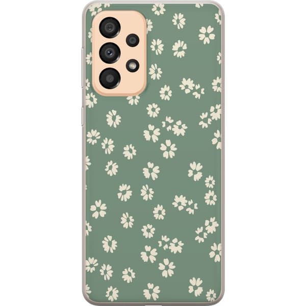 Samsung Galaxy A33 5G Gennemsigtig cover Blomsterdrøm - Farverigt Blomstermønster