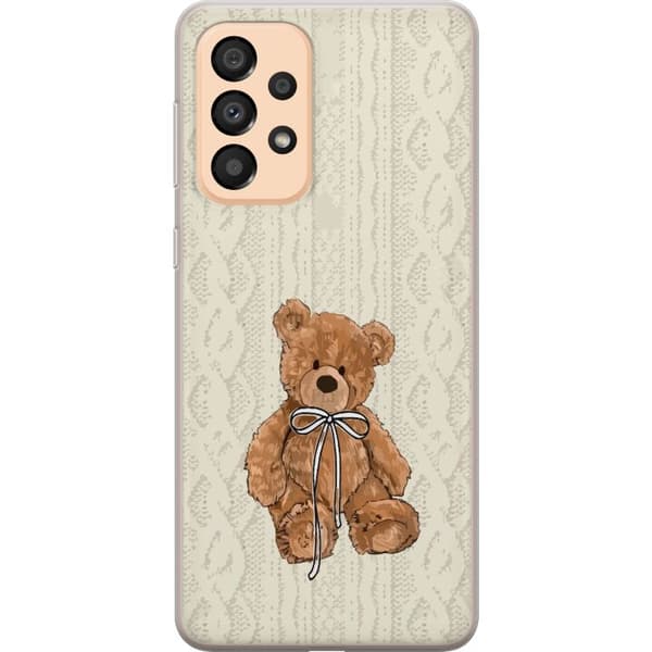 Samsung Galaxy A33 5G Gennemsigtig cover Lille Teddy – klassisk teddy i enkel design