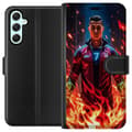 Miniatyrbild 1 av 3: Samsung Galaxy A34 Plånboksfodral Ronaldo Inferno – fotbollshjälte i eldflammor