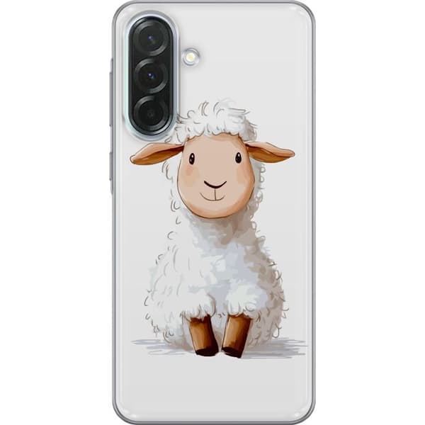 Samsung Galaxy A36 Genomskinligt Skal Sött Lamm – tecknad stil för barn & babyprodukter