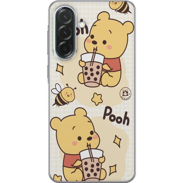 Samsung Galaxy A36 Genomskinligt Skal Nalle Pooh Style – klassiskt björnmotiv i ny tolkning