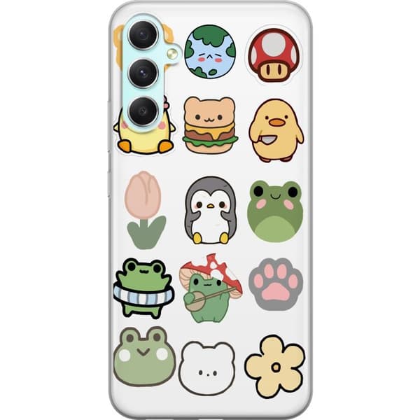 Samsung Galaxy A34 Gennemsigtig cover Kawaii Friends