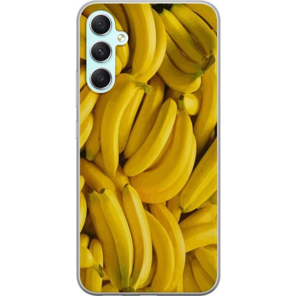 Samsung Galaxy A34 Gjennomsiktig deksel Banana mønster