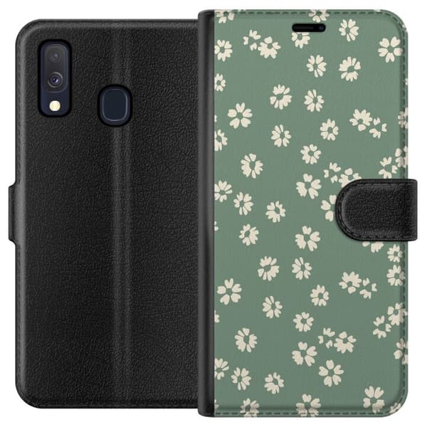 Samsung Galaxy A40 Lompakkokotelo Kukkaisunelma - Värikäs Kukkakuvio