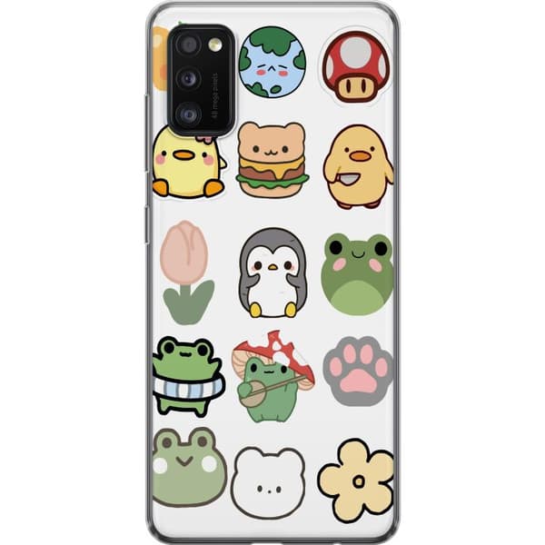Samsung Galaxy A41 Gjennomsiktig deksel Kawaii Friends