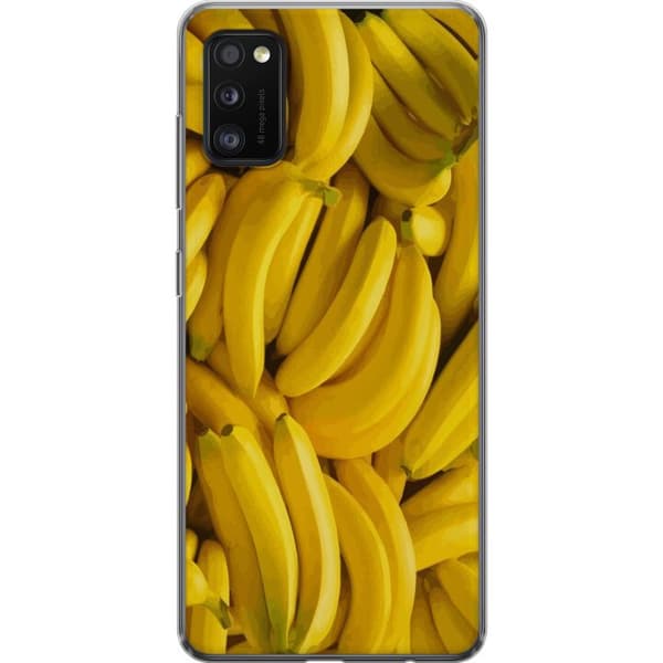 Samsung Galaxy A41 Gjennomsiktig deksel Banana mønster
