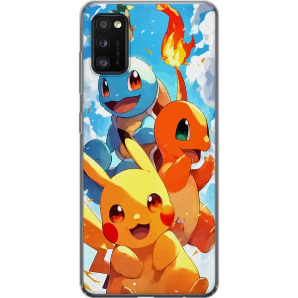Samsung Galaxy A41 Gjennomsiktig deksel Pocket Creatures - inspirert av Pokémon uten å nevne navnet