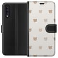 Pikkukuva 1 / 3: Samsung Galaxy A50 Lompakkokotelo Teddy-tausta - söpöt teddykarhut pehmeällä taustalla