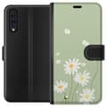 Miniatyrbillede 1 af 3: Samsung Galaxy A50 Tegnebogsetui Præstekraver - blomstret mønster i svensk sommerstil