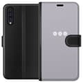Pikkukuva 1 / 3: Samsung Galaxy A50 Lompakkokotelo Lila Blomminimalismi - tyylikäs kukkakuva lila taustalla