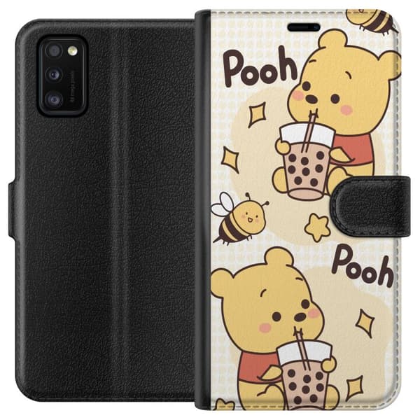 Samsung Galaxy A41 Tegnebogsetui Nalle Pooh-stil - klassisk bjørnemotiv i en ny fortolkning