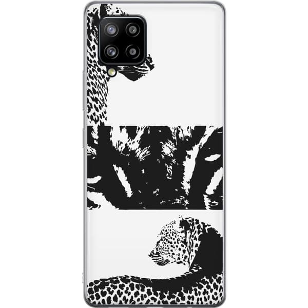 Samsung Galaxy A42 5G Gjennomsiktig deksel Leopard Faces