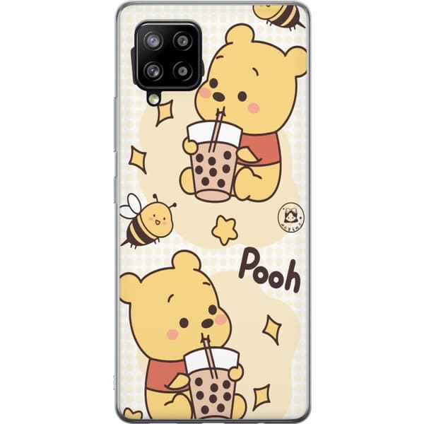 Samsung Galaxy A42 5G Gennemsigtig cover Nalle Pooh-stil - klassisk bjørnemotiv i en ny fortolkning