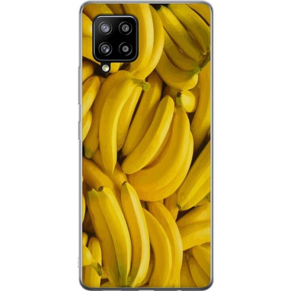 Samsung Galaxy A42 5G Gennemsigtig cover Banan mønster