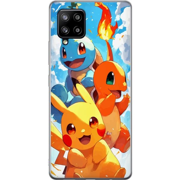 Samsung Galaxy A42 5G Gennemsigtig cover Pocket Creatures - inspireret af Pokémon uden at nævne navnet