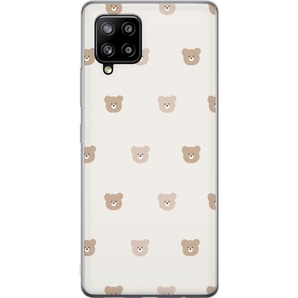 Samsung Galaxy A42 5G Gjennomsiktig deksel Teddybakgrunn - søte teddybjørner mot en myk bakgrunn