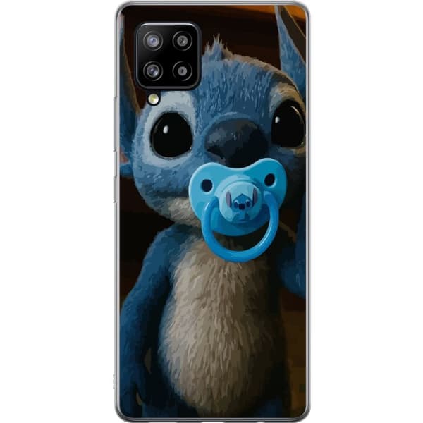 Samsung Galaxy A42 5G Läpinäkyvä kuori Stitch & Napp - vauvateema söpöllä hahmolla