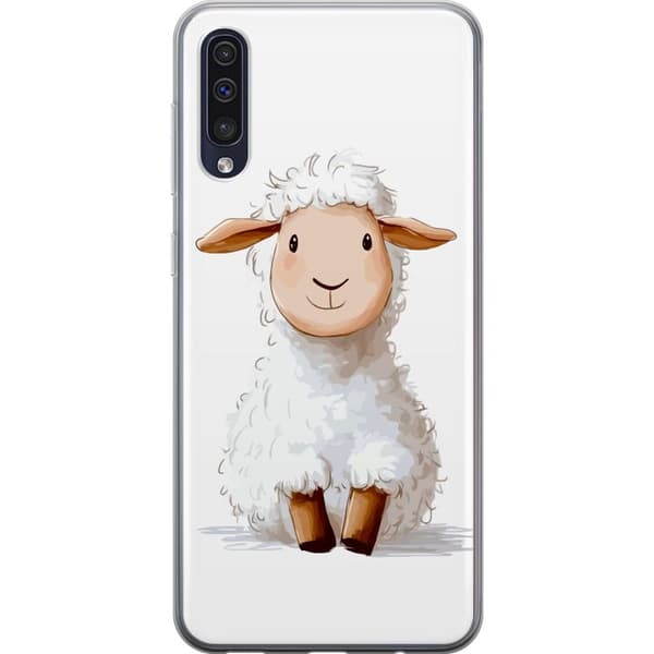 Samsung Galaxy A50 Gjennomsiktig deksel  Søtt Lam - tegneseriestil for barn og babyprodukter