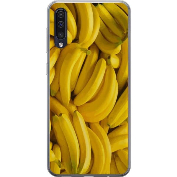 Samsung Galaxy A50 Läpinäkyvä kuori Banaani kuvio