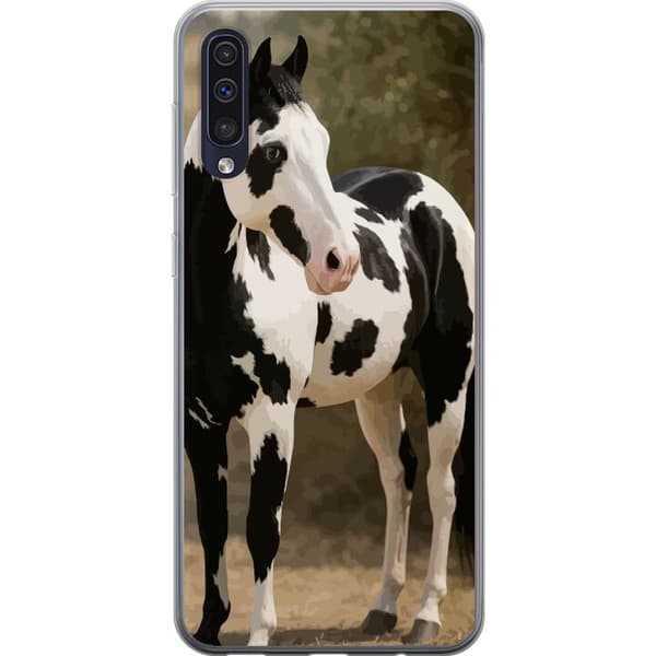 Samsung Galaxy A50 Läpinäkyvä kuori Kaunis Hevonen - elegantti hevonen kuva-aihe
