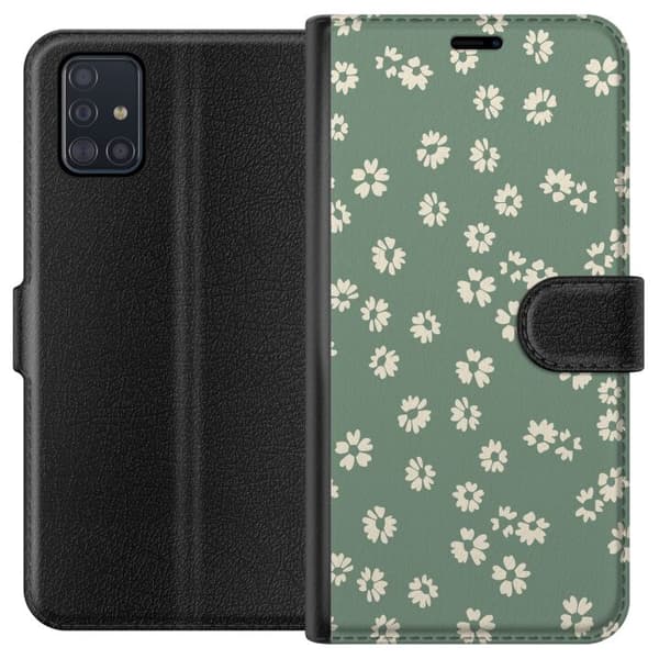 Samsung Galaxy A51 Tegnebogsetui Blomsterdrøm - Farverigt Blomstermønster