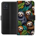 Miniatyrbilde 1 av 3: Samsung Galaxy A51 Lommeboketui Sengångarstil - avslappet motiv med søt dovendyr