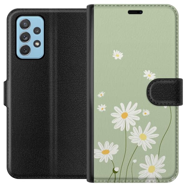 Samsung Galaxy A52 5G Lommeboketui Prestekrager - blomstrete mønster i svensk sommerstil