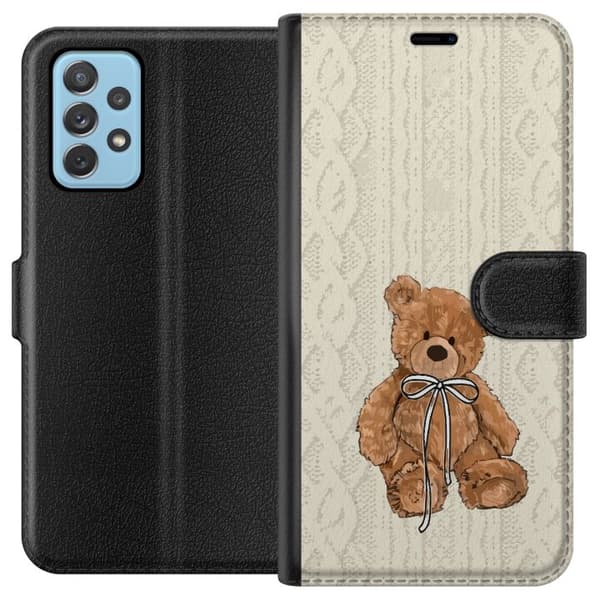 Samsung Galaxy A52 5G Lommeboketui Liten Bamse – klassisk bamse i enkel design