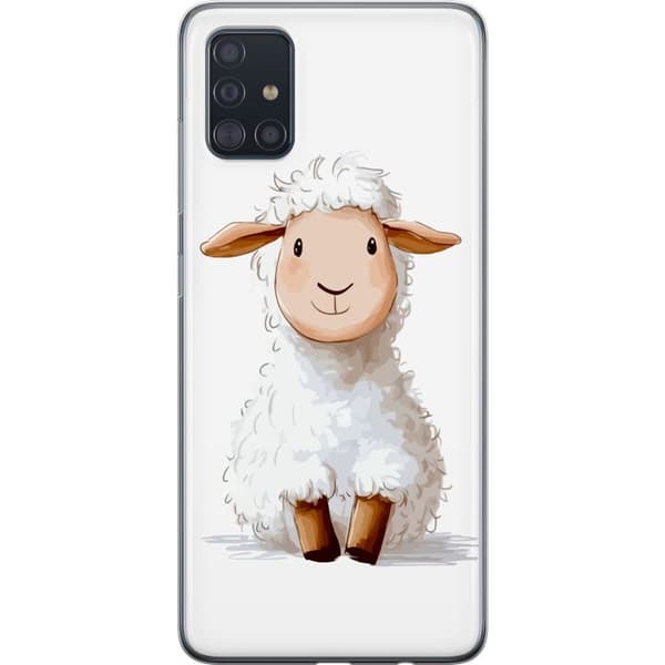 Samsung Galaxy A51 Gjennomsiktig deksel  Søtt Lam - tegneseriestil for barn og babyprodukter