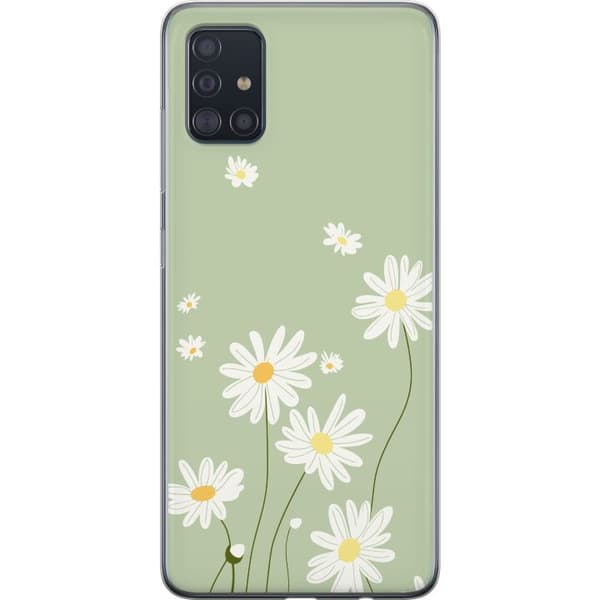 Samsung Galaxy A51 Gjennomsiktig deksel Prestekrager - blomstrete mønster i svensk sommerstil