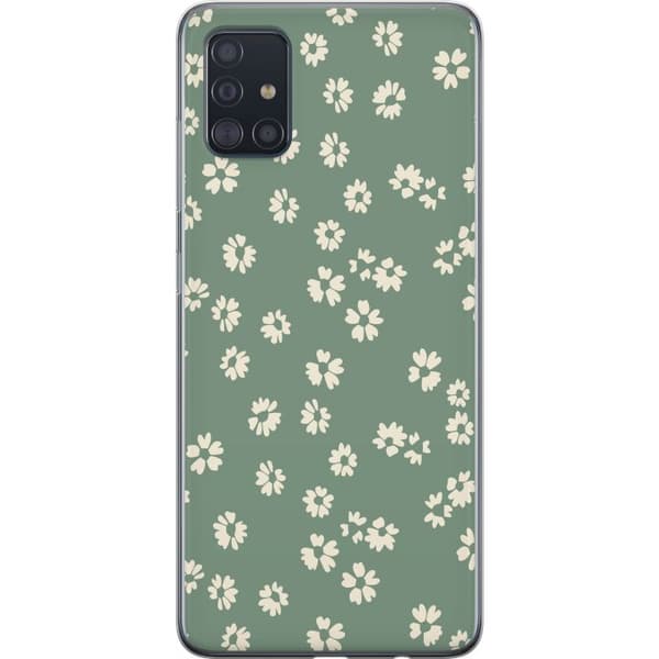 Samsung Galaxy A51 Genomskinligt Skal Blomsterdröm – färgglatt blommönster