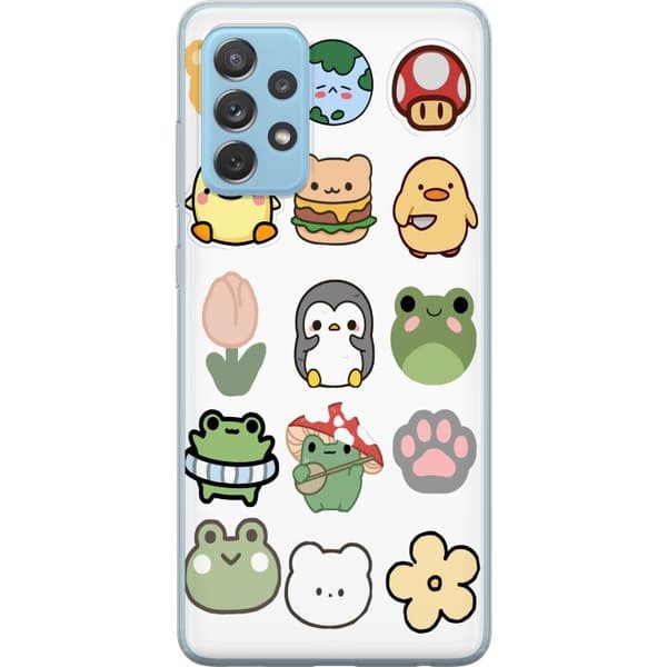 Samsung Galaxy A52 5G Gennemsigtig cover Kawaii Friends