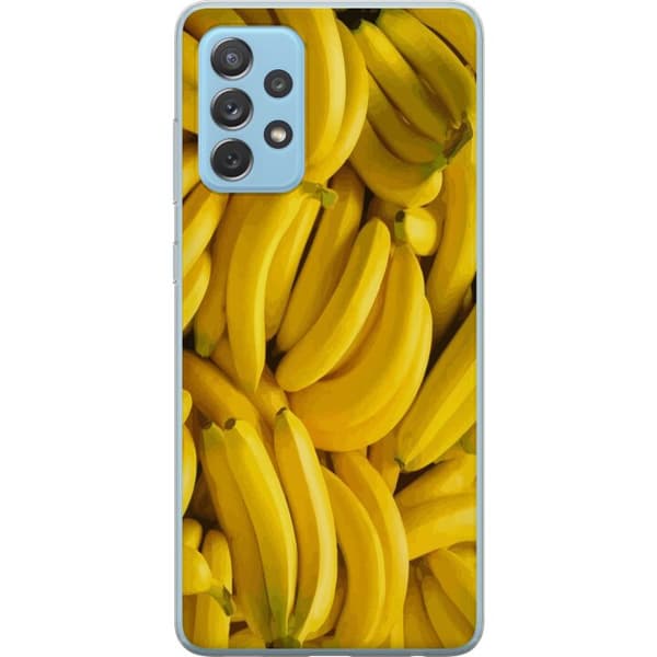 Samsung Galaxy A52 5G Gjennomsiktig deksel Banana mønster