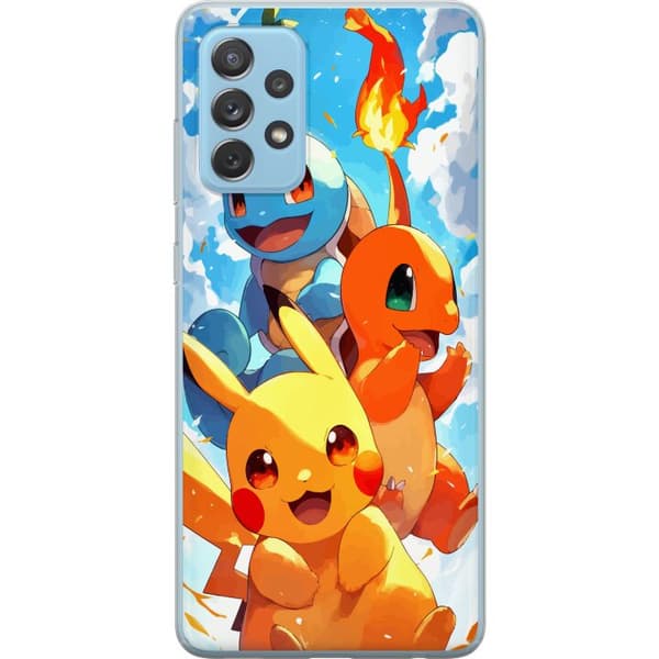 Samsung Galaxy A52 5G Gjennomsiktig deksel Pocket Creatures - inspirert av Pokémon uten å nevne navnet