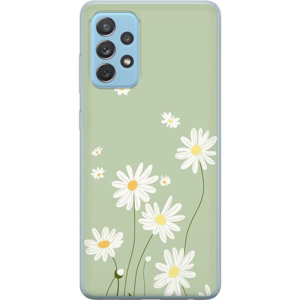 Samsung Galaxy A52 5G Gennemsigtig cover Præstekraver - blomstret mønster i svensk sommerstil