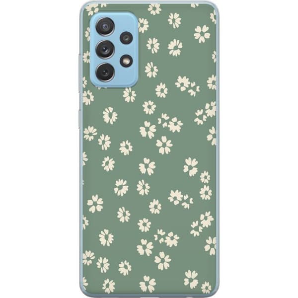 Samsung Galaxy A52 5G Gennemsigtig cover Blomsterdrøm - Farverigt Blomstermønster