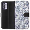 Pikkukuva 1 / 3: Samsung Galaxy A52s 5G Lompakkokotelo Kukat & Linnut - Romanttinen Vintage-tyylinen Kuviointi