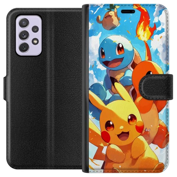 Samsung Galaxy A52s 5G Lompakkokotelo Pocket Creatures - innoittanut Pokémonista mainitsematta nimeä