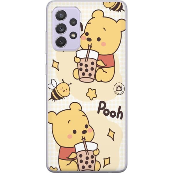 Samsung Galaxy A52s 5G Genomskinligt Skal Nalle Pooh Style – klassiskt björnmotiv i ny tolkning