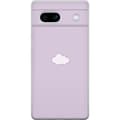 Miniatyrbild 1 av 3: Google Pixel 7a Genomskinligt Skal Lila Moln – minimalistiskt moln på lila bakgrund